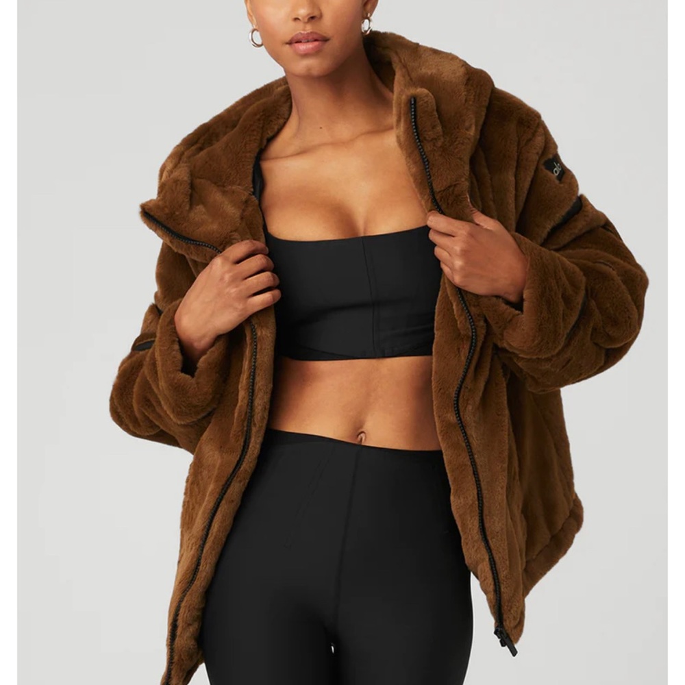 Alo Yoga Knock Out Faux Fur Jacket